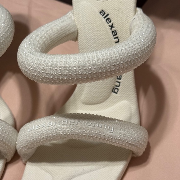 Alexander Wang white Juliet crystal heels (white) - Picture 11 of 15